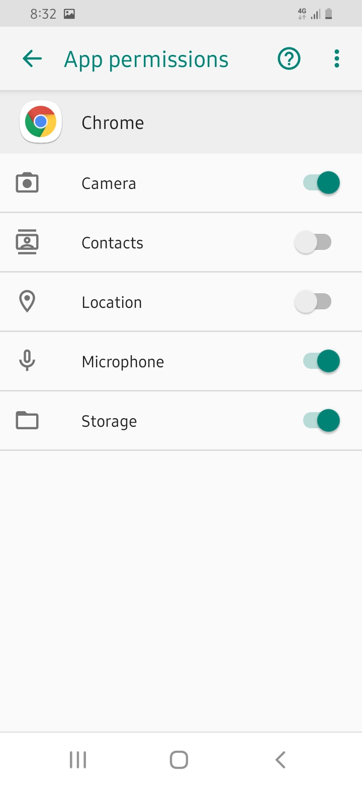 Disable Android Browser (Chrome) App Location Permission